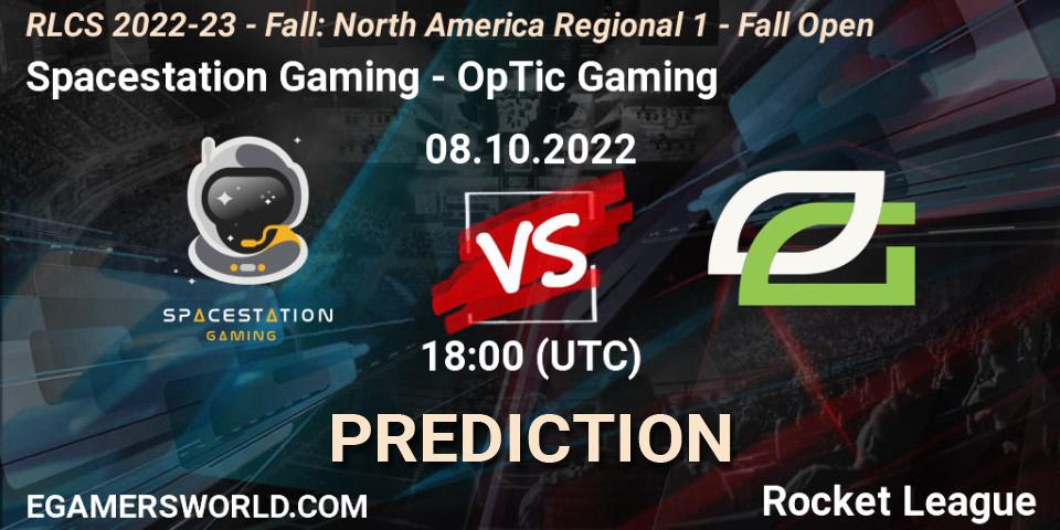 Spacestation Gaming vs OpTic Gaming: Match Prediction. 08.10.2022 at 18:00, Rocket League, RLCS 2022-23 - Fall: North America Regional 1 - Fall Open