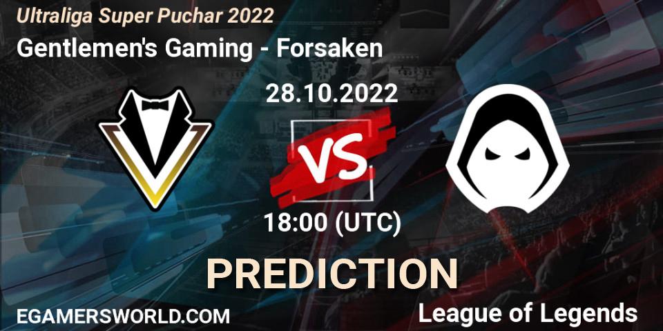 Gentlemen's Gaming vs Forsaken: Match Prediction. 28.10.2022 at 18:00, LoL, Ultraliga Super Puchar 2022
