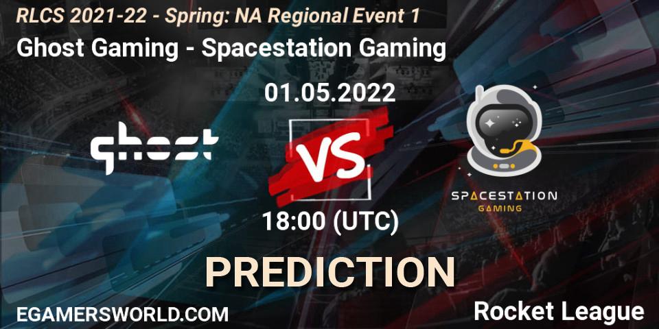 Ghost Gaming vs Spacestation Gaming: Match Prediction. 01.05.22, Rocket League, RLCS 2021-22 - Spring: NA Regional Event 1