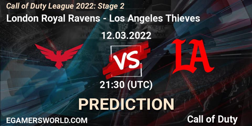 London Royal Ravens vs Los Angeles Thieves: Match Prediction. 12.03.2022 at 21:30, Call of Duty, Call of Duty League 2022: Stage 2