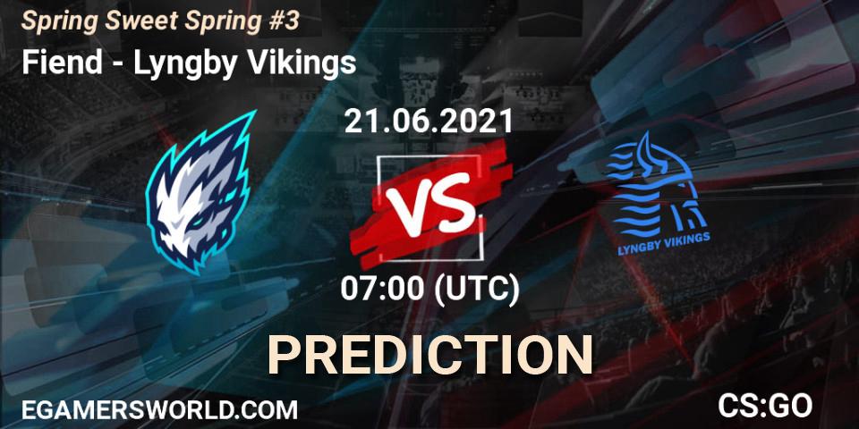 Fiend vs Lyngby Vikings: Match Prediction. 21.06.2021 at 07:00, Counter-Strike (CS2), Spring Sweet Spring #3