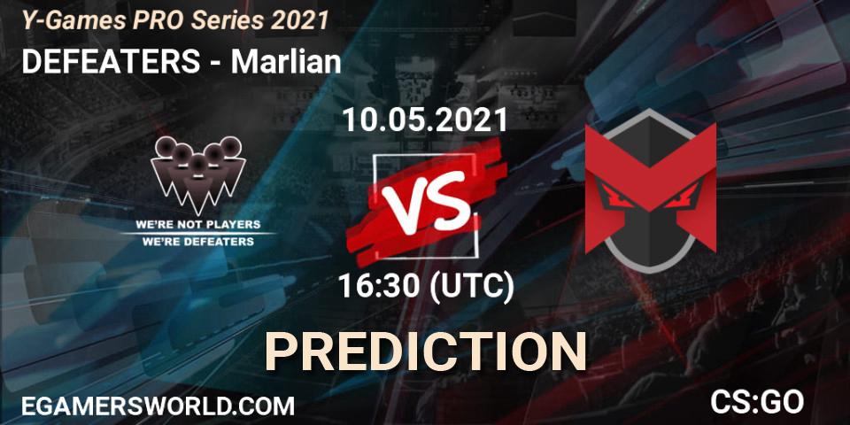 DEFEATERS vs Marlian: Match Prediction. 10.05.2021 at 16:30, Counter-Strike (CS2), Y-Games PRO Series 2021