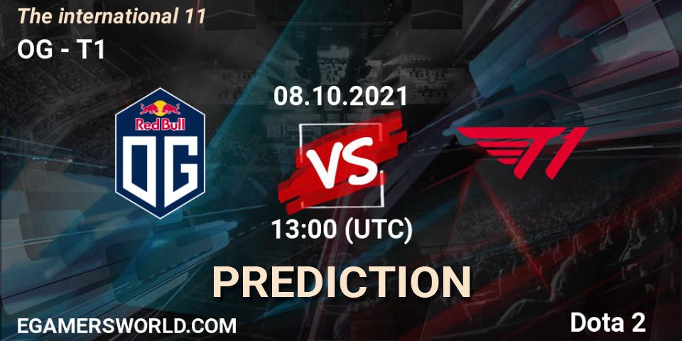 OG vs T1: Match Prediction. 08.10.2021 at 14:36, Dota 2, The Internationa 2021