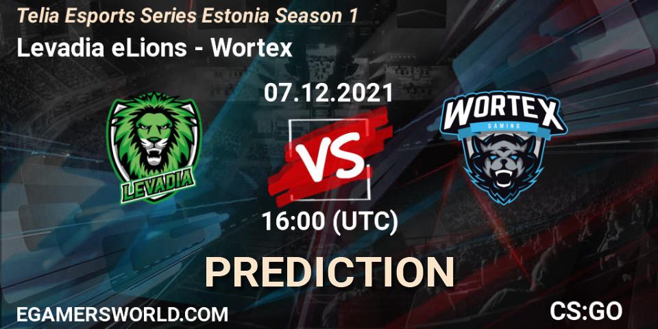 Levadia eLions vs Wortex: Match Prediction. 07.12.2021 at 17:00, Counter-Strike (CS2), Telia Esports Series Estonia Season 1