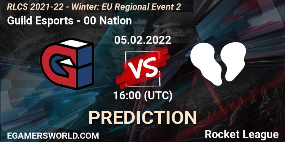 Guild Esports vs 00 Nation: Match Prediction. 05.02.2022 at 16:00, Rocket League, RLCS 2021-22 - Winter: EU Regional Event 2