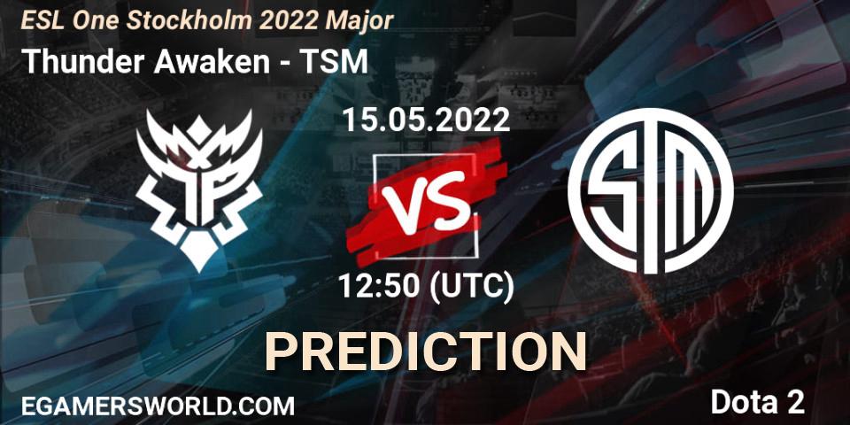Thunder Awaken vs TSM: Match Prediction. 15.05.22, Dota 2, ESL One Stockholm 2022 Major