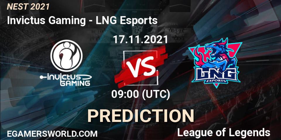 LNG Esports vs Invictus Gaming: Match Prediction. 17.11.21, LoL, NEST 2021