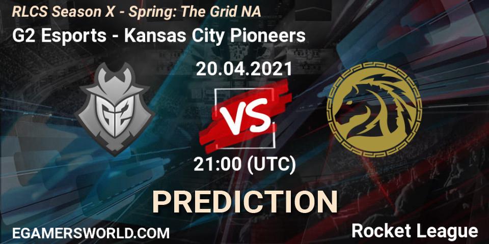 G2 Esports vs Kansas City Pioneers: Match Prediction. 20.04.2021 at 21:00, Rocket League, RLCS Season X - Spring: The Grid NA