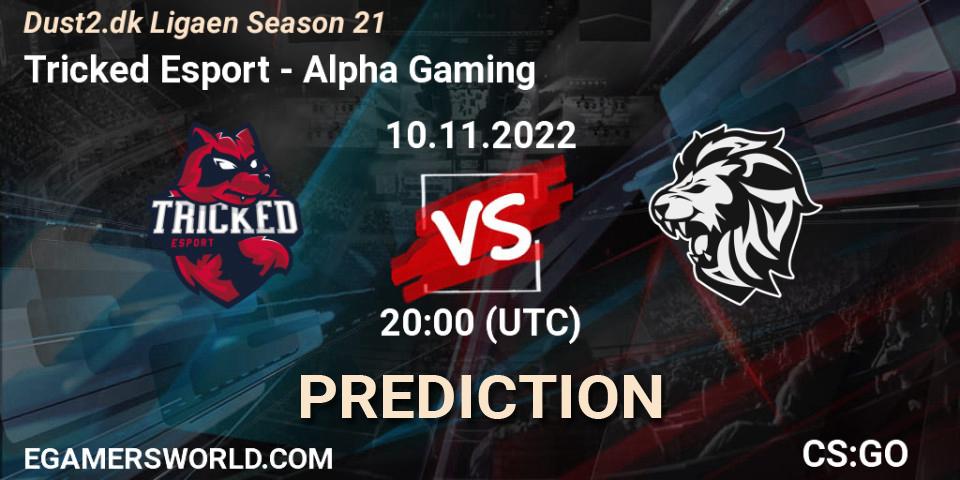 Tricked Esport vs Alpha Gaming: Match Prediction. 10.11.2022 at 20:00, Counter-Strike (CS2), Dust2.dk Ligaen Season 21
