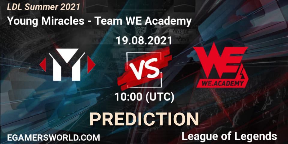 Young Miracles vs Team WE Academy: Match Prediction. 19.08.21, LoL, LDL Summer 2021