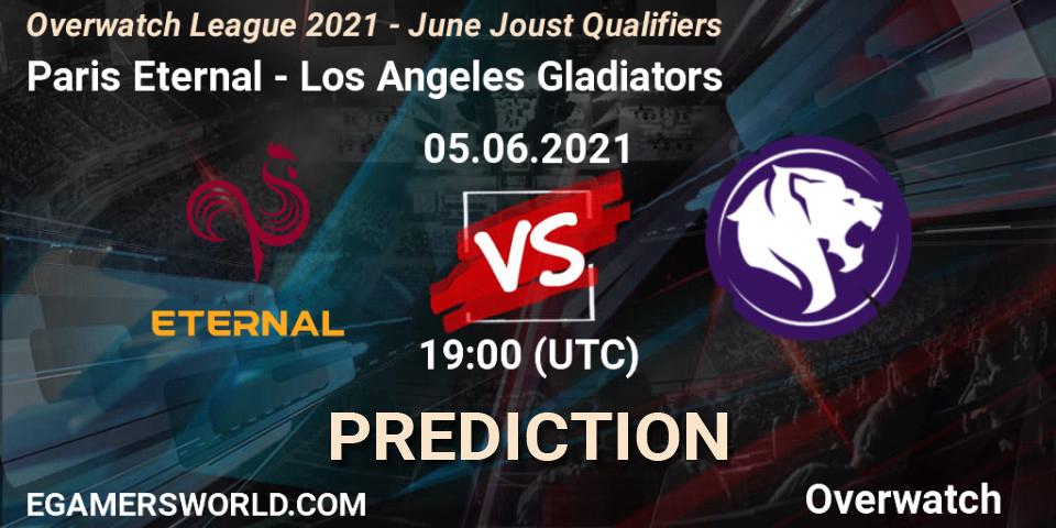 Paris Eternal vs Los Angeles Gladiators: Match Prediction. 05.06.2021 at 19:00, Overwatch, Overwatch League 2021 - June Joust Qualifiers