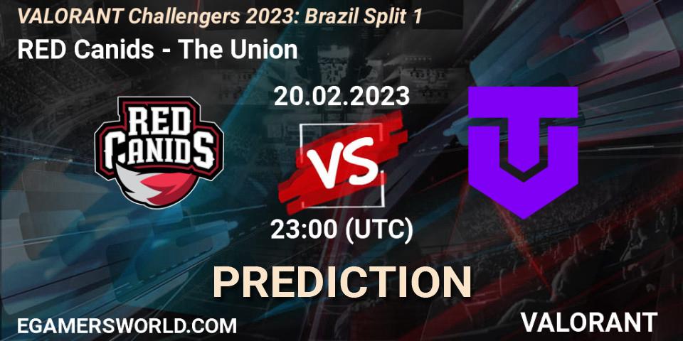RED Canids vs The Union: Match Prediction. 21.02.23, VALORANT, VALORANT Challengers 2023: Brazil Split 1