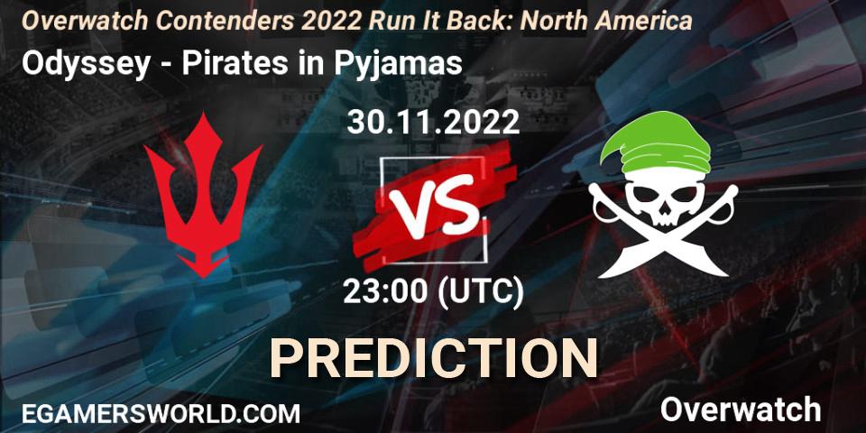 Odyssey vs Pirates in Pyjamas: Match Prediction. 30.11.2022 at 23:00, Overwatch, Overwatch Contenders 2022 Run It Back: North America
