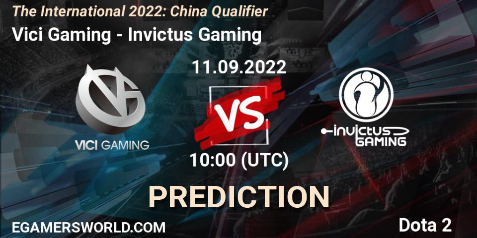 Vici Gaming vs Invictus Gaming: Match Prediction. 11.09.22, Dota 2, The International 2022: China Qualifier
