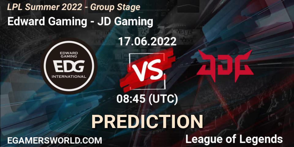 Edward Gaming vs JD Gaming: Match Prediction. 17.06.22, LoL, LPL Summer 2022 - Group Stage