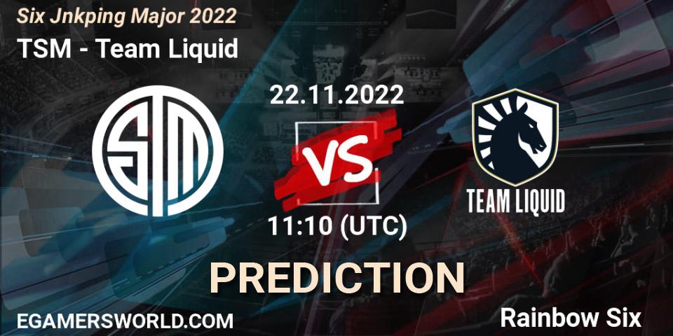 TSM vs Team Liquid: Match Prediction. 23.11.2022 at 17:30, Rainbow Six, Six Jönköping Major 2022