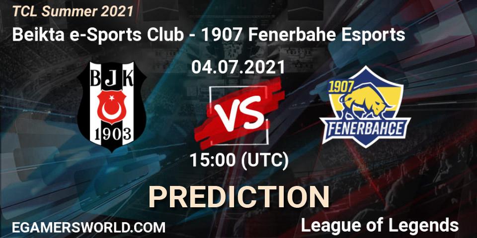 Beşiktaş e-Sports Club vs 1907 Fenerbahçe Esports: Match Prediction. 04.07.2021 at 15:00, LoL, TCL Summer 2021