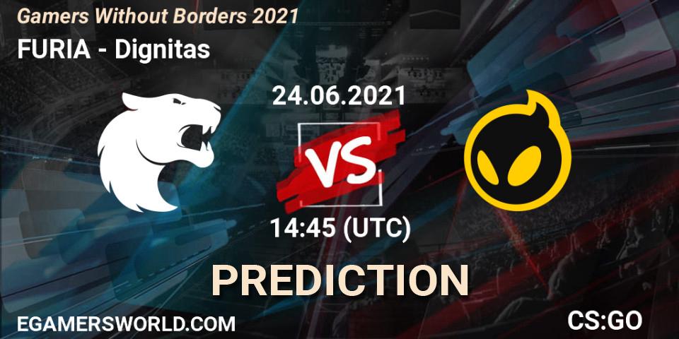 FURIA vs Dignitas: Match Prediction. 24.06.2021 at 14:45, Counter-Strike (CS2), Gamers Without Borders 2021