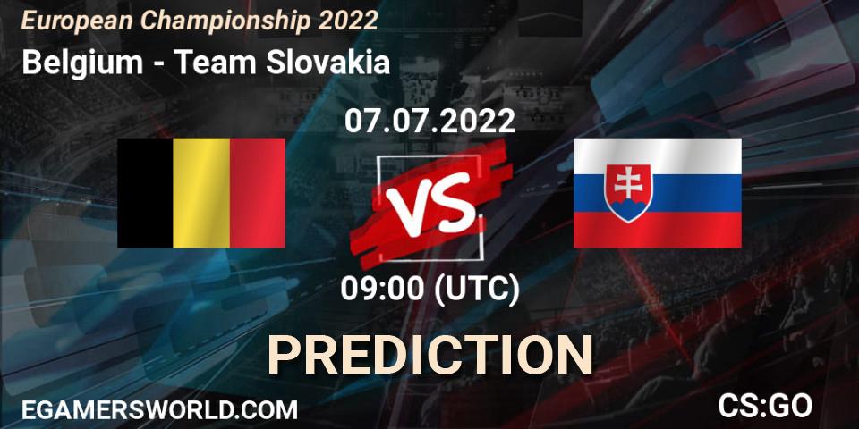 Belgium vs Team Slovakia: Match Prediction. 07.07.22, CS2 (CS:GO), European Championship 2022