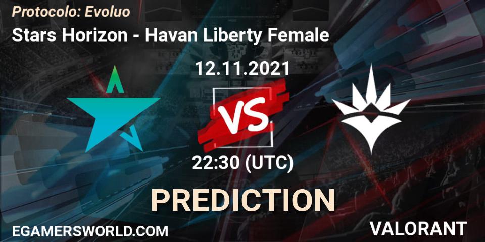 Stars Horizon vs Havan Liberty Female: Match Prediction. 13.11.2021 at 20:00, VALORANT, Protocolo: Evolução