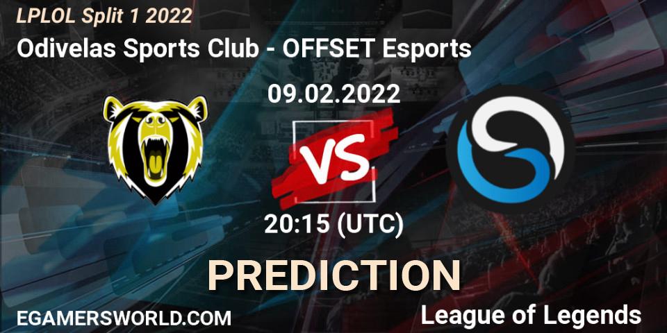 Odivelas Sports Club vs OFFSET Esports: Match Prediction. 09.02.2022 at 20:15, LoL, LPLOL Split 1 2022