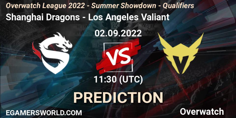 Shanghai Dragons vs Los Angeles Valiant: Match Prediction. 02.09.2022 at 11:30, Overwatch, Overwatch League 2022 - Summer Showdown - Qualifiers
