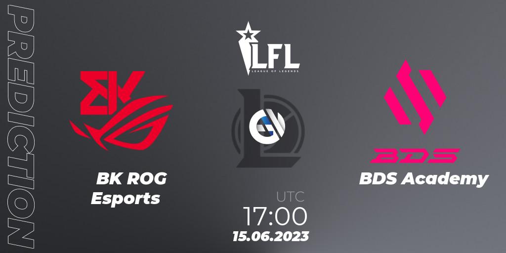 BK ROG Esports vs BDS Academy: Match Prediction. 15.06.23, LoL, LFL Summer 2023 - Group Stage