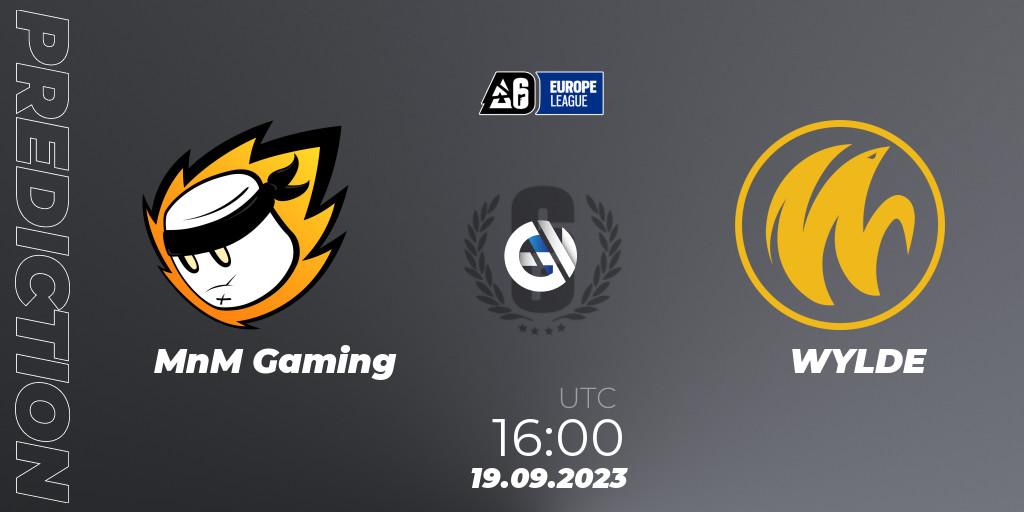 MnM Gaming vs WYLDE: Match Prediction. 19.09.23, Rainbow Six, Europe League 2023 - Stage 2