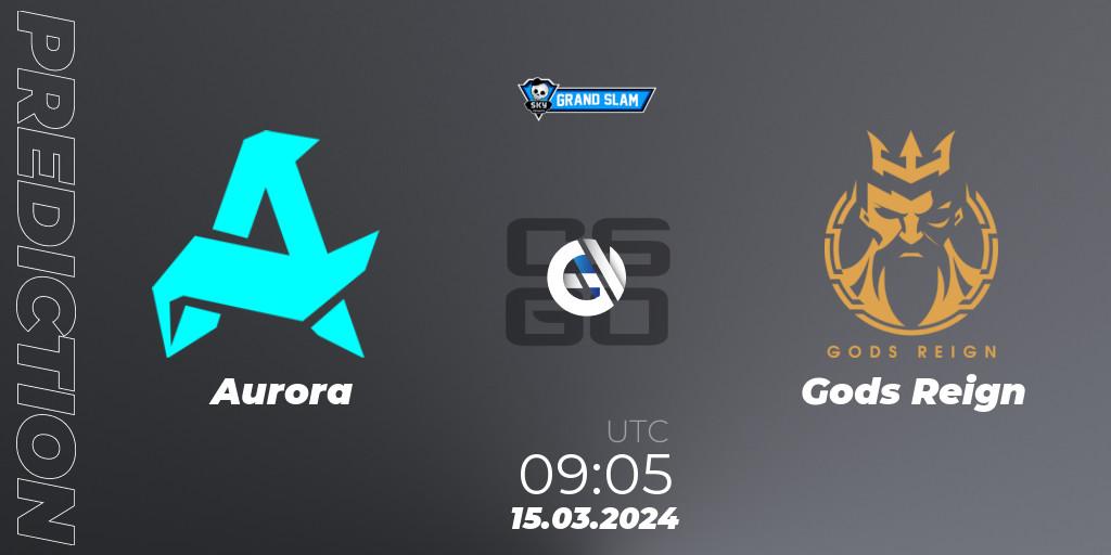 Aurora vs Gods Reign: Match Prediction. 15.03.24, CS2 (CS:GO), Skyesports Grand Slam 2024