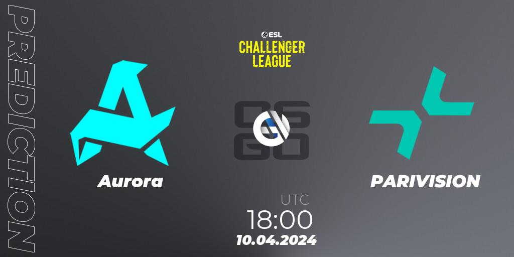 Aurora vs PARIVISION: Match Prediction. 10.04.24, CS2 (CS:GO), ESL Challenger League Season 47: Europe