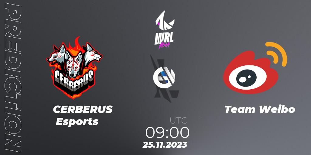 CERBERUS Esports vs Team Weibo: Match Prediction. 25.11.23, Wild Rift, WRL Asia 2023 - Season 2 - Regular Season