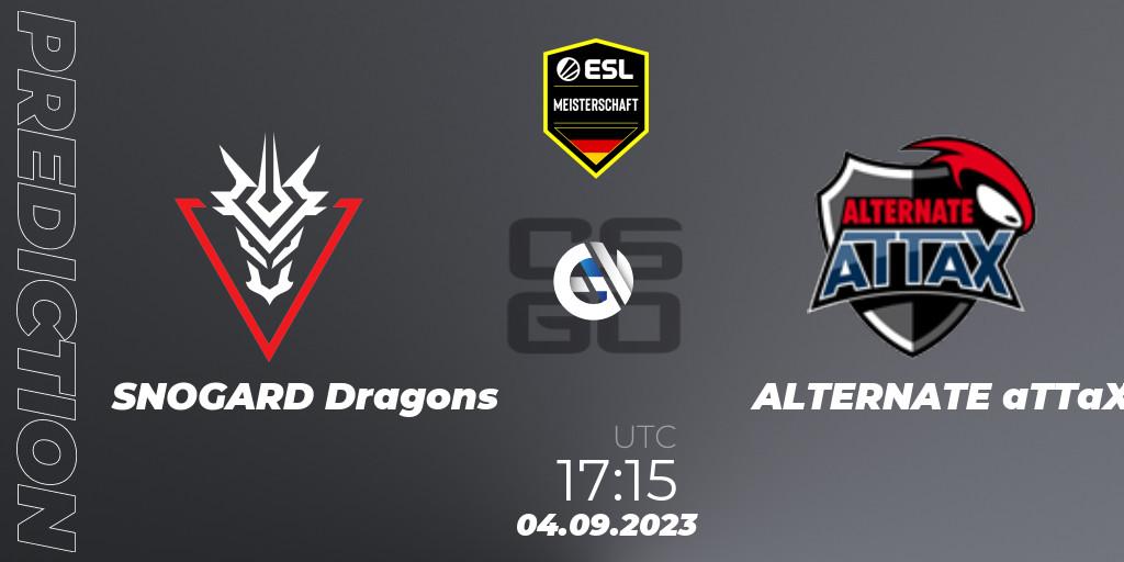 SNOGARD Dragons vs ALTERNATE aTTaX: Match Prediction. 04.09.2023 at 17:15, Counter-Strike (CS2), ESL Meisterschaft: Autumn 2023