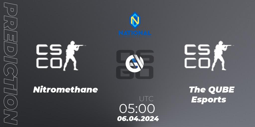 Nitromethane vs The QUBE Esports: Match Prediction. 06.04.2024 at 11:00, Counter-Strike (CS2), ESN National Championship 2024