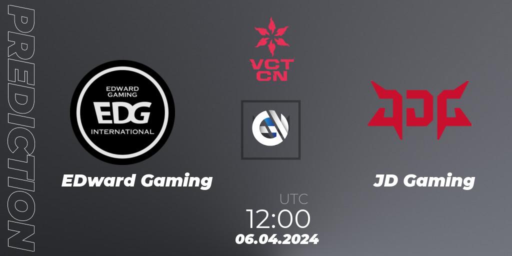 EDward Gaming vs JD Gaming: Match Prediction. 06.04.24, VALORANT, VALORANT Champions Tour China 2024: Stage 1 - Group Stage