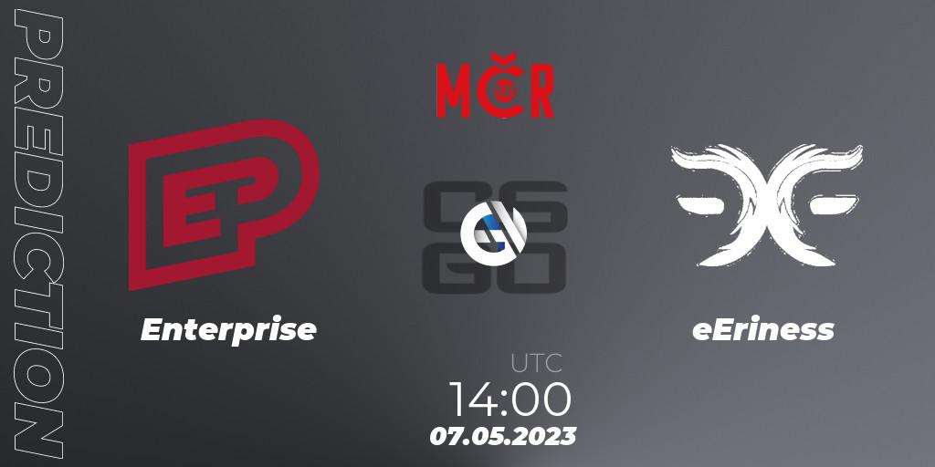Enterprise vs eEriness: Match Prediction. 07.05.23, CS2 (CS:GO), Tipsport Cup Bratislava 2023: Closed Qualifier