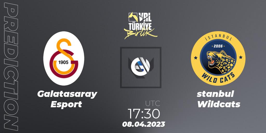 Galatasaray Esport vs İstanbul Wildcats: Match Prediction. 08.04.23, VALORANT, VALORANT Challengers 2023: Turkey Split 2 - Regular Season