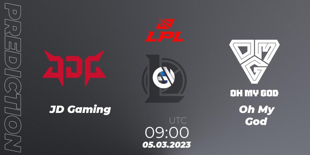 JD Gaming vs Oh My God: Match Prediction. 05.03.23, LoL, LPL Spring 2023 - Group Stage