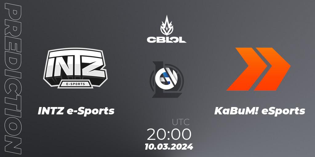 INTZ e-Sports vs KaBuM! eSports: Match Prediction. 10.03.24, LoL, CBLOL Split 1 2024 - Group Stage