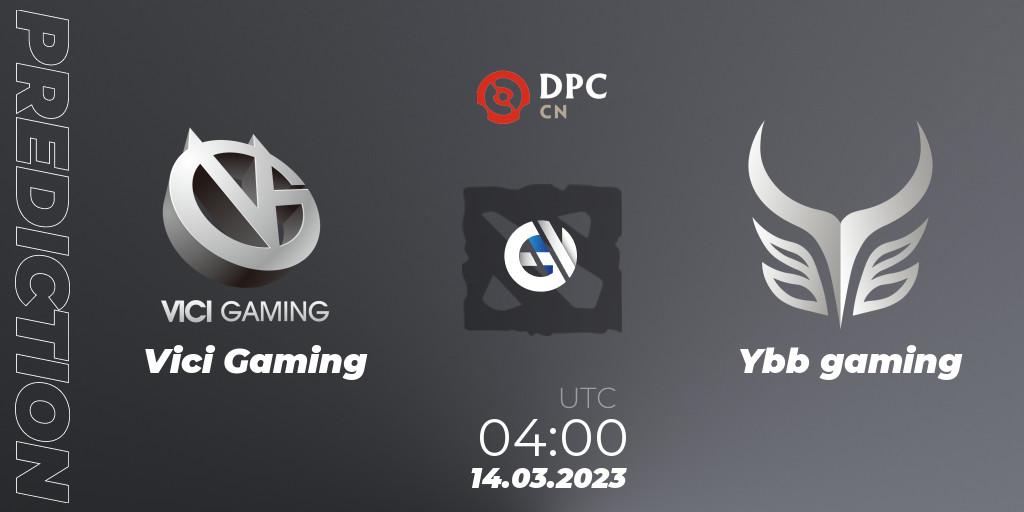 Vici Gaming vs Ybb gaming: Match Prediction. 14.03.23, Dota 2, DPC 2023 Tour 2: China Division I (Upper)