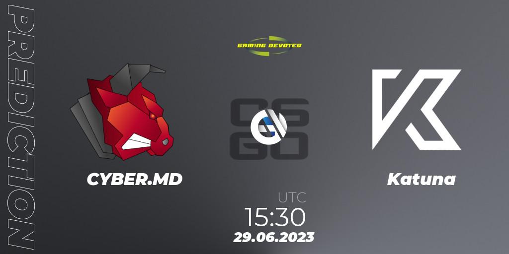 CYBER.MD vs Katuna: Match Prediction. 29.06.23, CS2 (CS:GO), Gaming Devoted Become The Best: Series #2