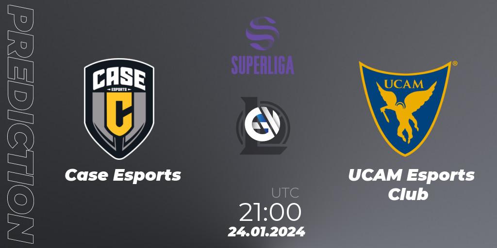 Case Esports vs UCAM Esports Club: Match Prediction. 24.01.2024 at 21:00, LoL, Superliga Spring 2024 - Group Stage