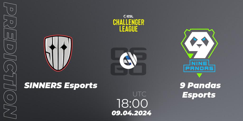 SINNERS Esports vs 9 Pandas Esports: Match Prediction. 09.04.24, CS2 (CS:GO), ESL Challenger League Season 47: Europe