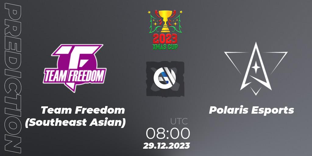 Team Freedom (Southeast Asian) vs Polaris Esports: Match Prediction. 29.12.23, Dota 2, Xmas Cup 2023