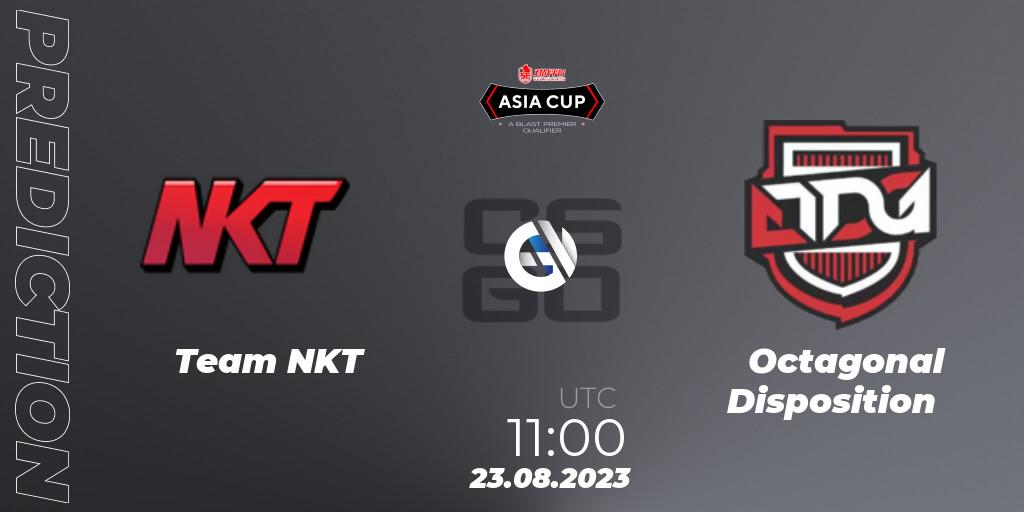 Team NKT vs Octagonal Disposition: Match Prediction. 23.08.23, CS2 (CS:GO), 5E Arena Asia Cup Fall 2023: Closed Qualifier