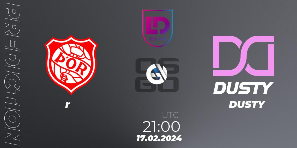 Þór vs DUSTY: Match Prediction. 17.02.2024 at 21:00, Counter-Strike (CS2), Icelandic Esports League Season 8: Regular Season