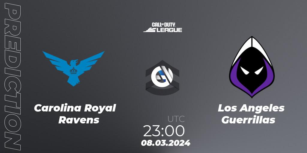 Carolina Royal Ravens vs Los Angeles Guerrillas: Match Prediction. 08.03.24, Call of Duty, Call of Duty League 2024: Stage 2 Major Qualifiers