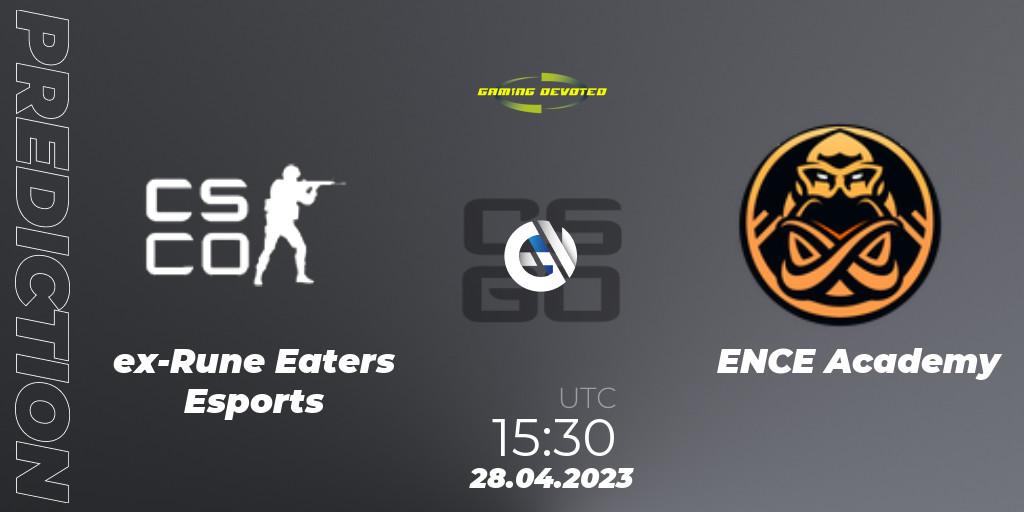 ex-Rune Eaters Esports vs ENCE Academy: Match Prediction. 28.04.2023 at 15:30, Counter-Strike (CS2), Gaming Devoted Become The Best: Series #1