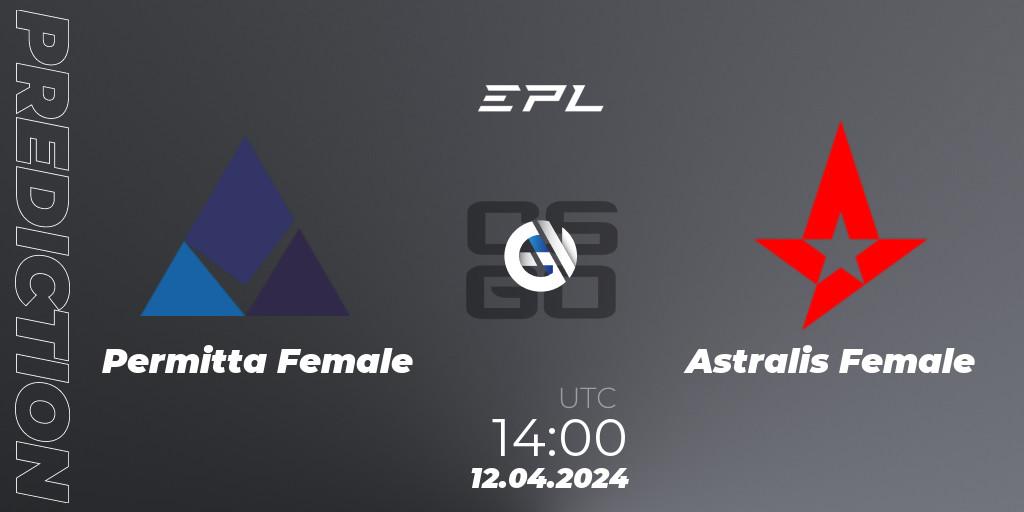 Permitta Female vs Astralis Female: Match Prediction. 12.04.2024 at 14:00, Counter-Strike (CS2), European Pro League Female Season 1
