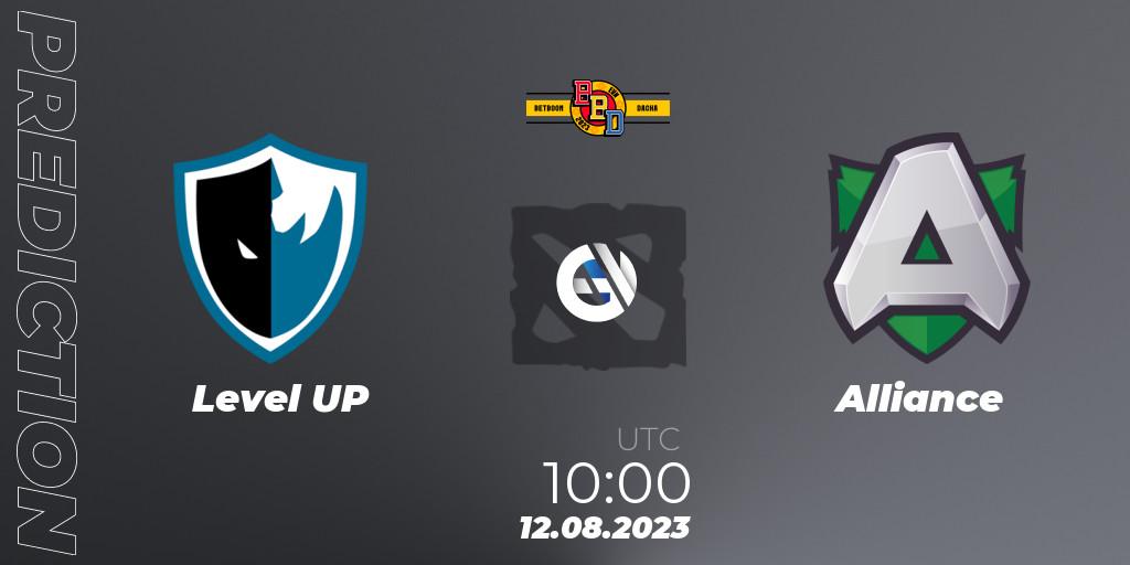 Level UP vs Alliance: Match Prediction. 12.08.23, Dota 2, BetBoom Dacha - Online Stage
