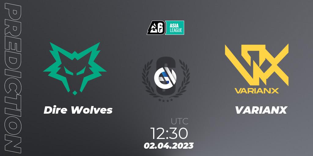 Dire Wolves vs VARIANX: Match Prediction. 02.04.23, Rainbow Six, SEA League 2023 - Stage 1
